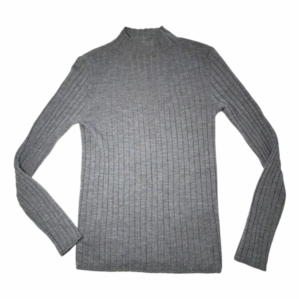 Banana Republic Merino Wool Ribbed Sweater Pullover Mock Neck Size S NEW - Picture 13 of 13